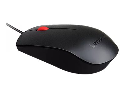 Lenovo Essential USB Black (Red Wheel) Mouse - immagine 3