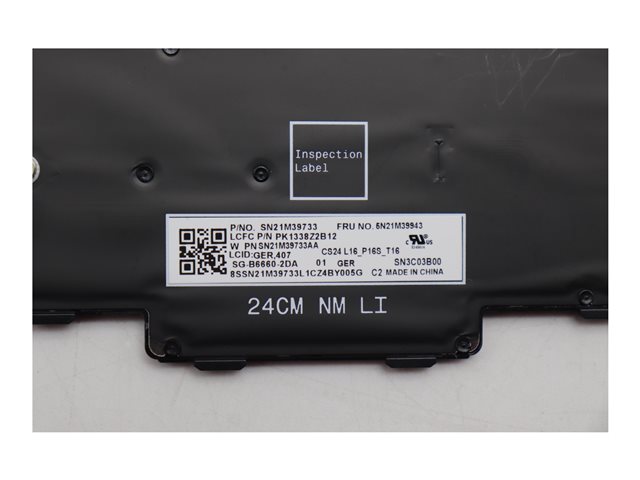 Keyb L16 G1/G2/G3/T16 G3/G4/P16s G4 DE - BL - immagine 3