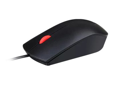 Lenovo Essential USB Black (Red Wheel) Mouse - immagine 2