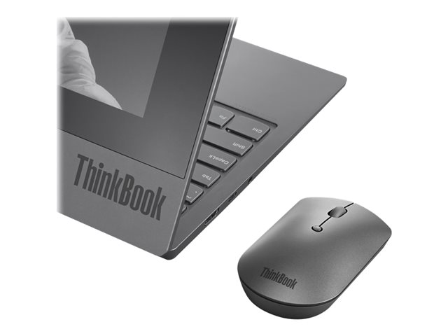 Lenovo Wireless BlueTooth Silent Mouse, Gray - immagine 2