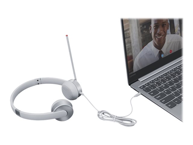 Lenovo 100 Stereo Analog Headset - Grey - immagine 4