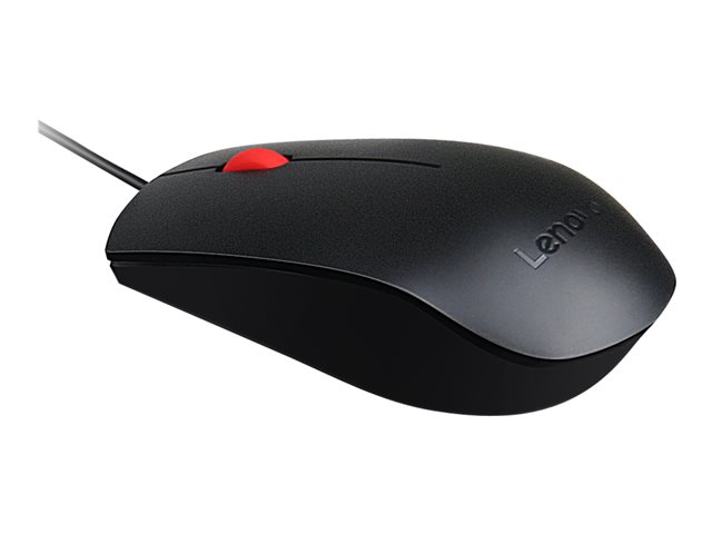 Lenovo Essential USB Black (Red Wheel) Mouse - immagine 4