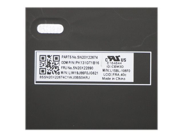 Keyb T15p/P15v G1/G2/G3 - FR - BL - immagine 4