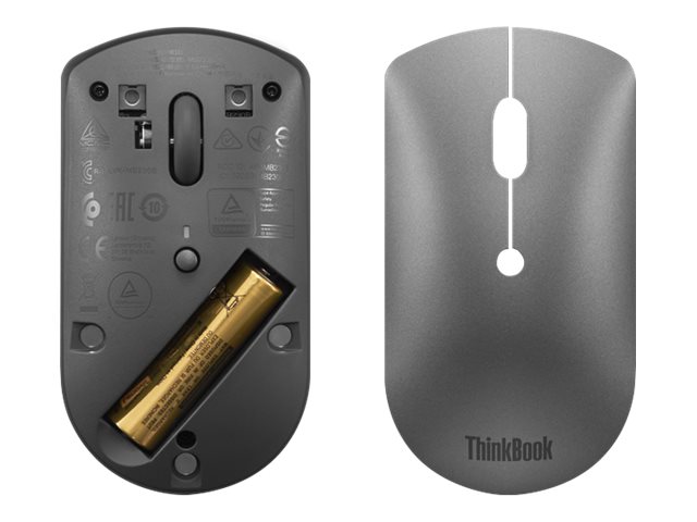 Lenovo Wireless BlueTooth Silent Mouse, Gray - immagine 4