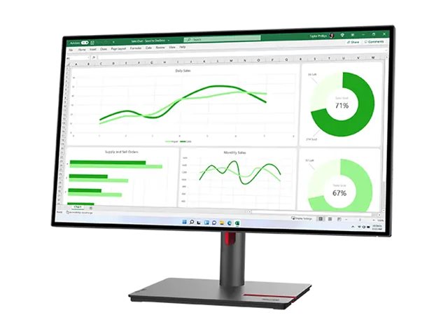 ThinkVision P27q-30 27"" QHD USB-Hub Monitor - immagine 2