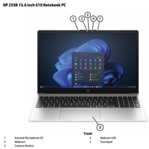 HP 255R G10 – AMD Ryzen 3 7335U, 8 GB RAM, SSD 512 GB, 15.6"