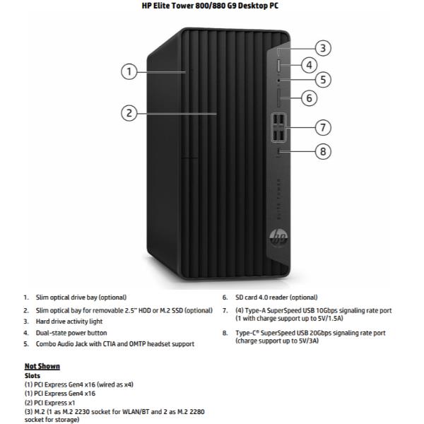 HP Elite Tower 800 G9 – Intel Core i5-14500, 16 GB RAM, SSD 512 GB - immagine 3