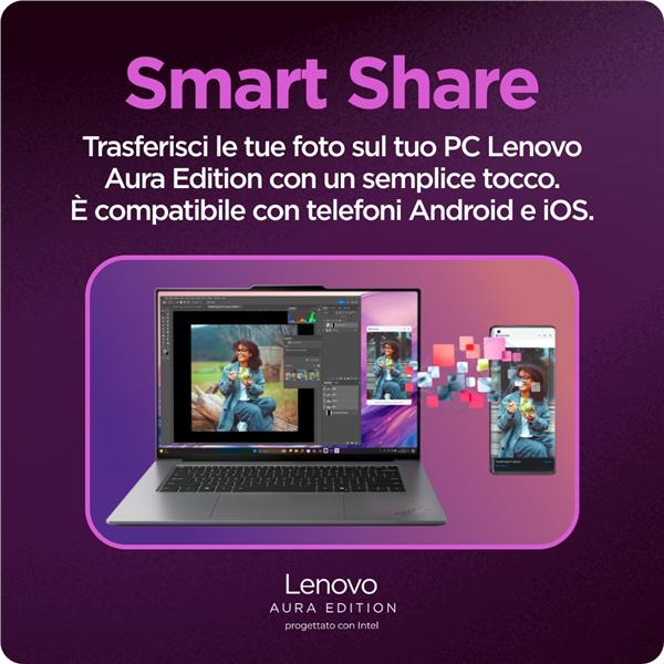 Lenovo ThinkPad X9-15 Gen 1 Aura Edition – Intel Core Ultra 7 258V, 32 GB RAM, SSD 1 TB, 15.3" - immagine 5