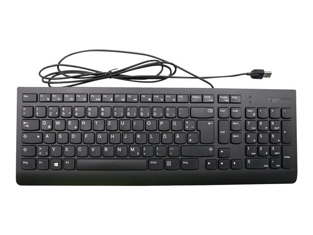 Lenovo USB Keyboard Slim DE - Black