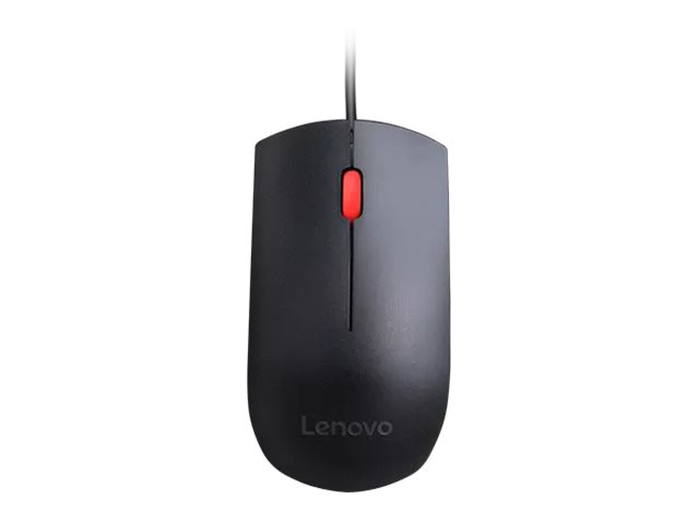 Lenovo Essential USB Black (Red Wheel) Mouse - immagine 5